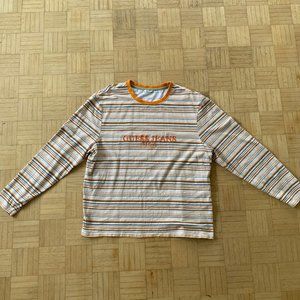 Guess Striped Long Sleeve T-Shirt